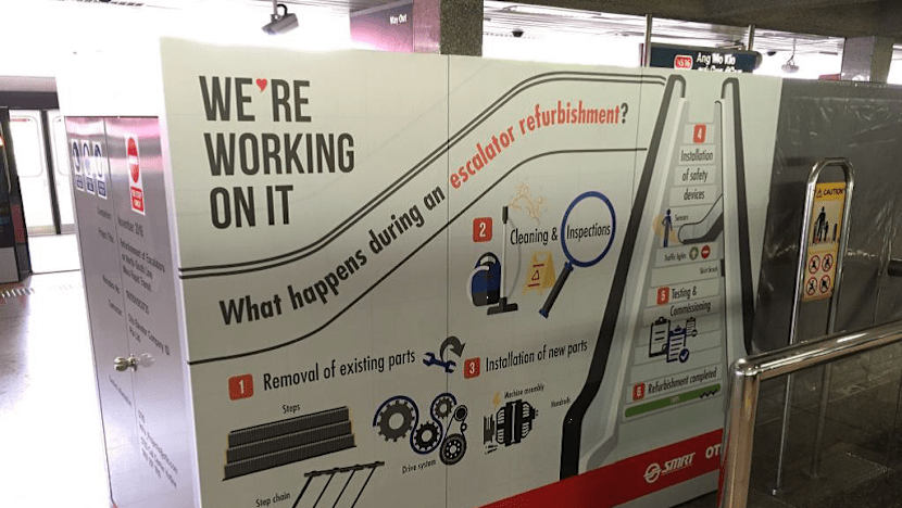 Escalators at 42 MRT stations to be upgraded for energy efficiency