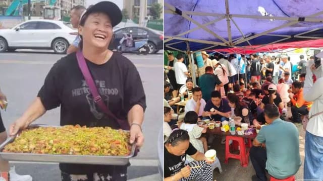 卖平价盒饭爆红民众排队占便宜 中国“盒饭姐”泪诉想放弃