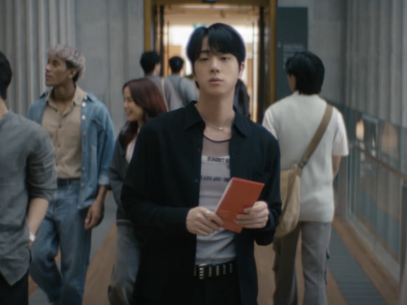 BTS’ Jin runs into love interest at Singapore’s National Gallery in new teaser video for upcoming song BTS’ Jin runs into love interest at Singapore’s National Gallery in new teaser video for upcoming song