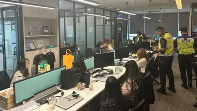 专骗狮城等六国人 马国警方捣毁诈骗集团逮58人