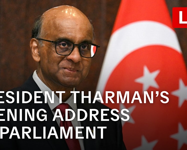 Watch live: President Tharman's speech at opening session of Singapore Parliament
