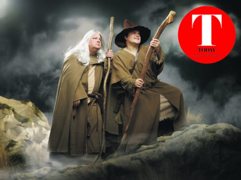 Kyle Gass (left) 
and Jack Black want 
to start a rock ‘n’ roll revolution in Singapore.