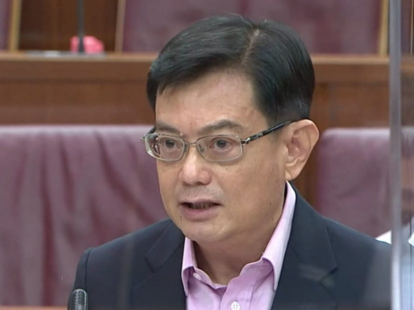 Deputy Prime Minister Heng Swee Keat speaks in Parliament on Monday (Oct 5) on the fifth set of relief measures to help businesses and individuals impacted by the pandemic. Deputy Prime Minister Heng Swee Keat speaks in Parliament on Monday (Oct 5) on the fifth set of relief measures to help businesses and individuals impacted by the pandemic.