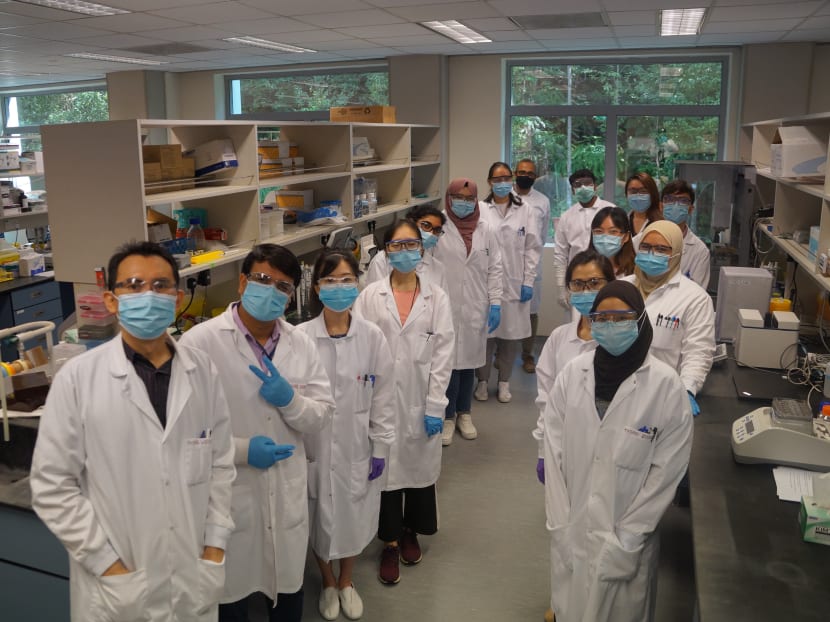 The team of researchers at Tychan, the biotech company that developed the antibody.