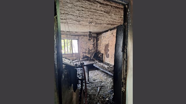 义顺组屋一个单位发生火患 两人吸入浓烟送院