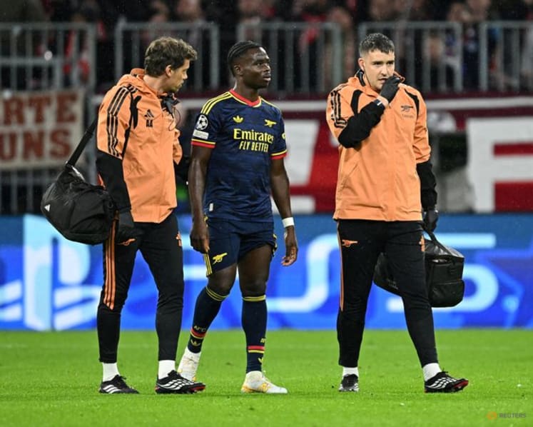 Saka injury doesn't look good, says Arsenal manager Arteta
