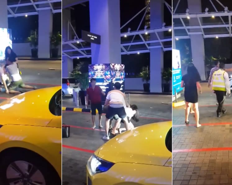 3 men in viral fight at Marina Bay Sands taxi stand fined for disturbing public peace