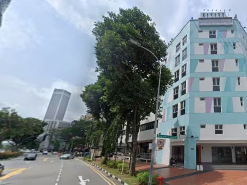 Screengrab from Google Street View of the Lion Peak Hotel Bugis at 103, Beach Road.