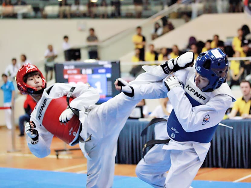 National athlete Ng Ming Wei (left) was embroiled in a controversy with the Singapore Taekwondo Federation after he spoke out about the challenges he faced with regards to training and funding in his bid for an Olympic spot. National athlete Ng Ming Wei (left) was embroiled in a controversy with the Singapore Taekwondo Federation after he spoke out about the challenges he faced with regards to training and funding in his bid for an Olympic spot.