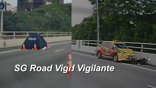 中央快速公路致命车祸 71岁摩托车骑士丧命