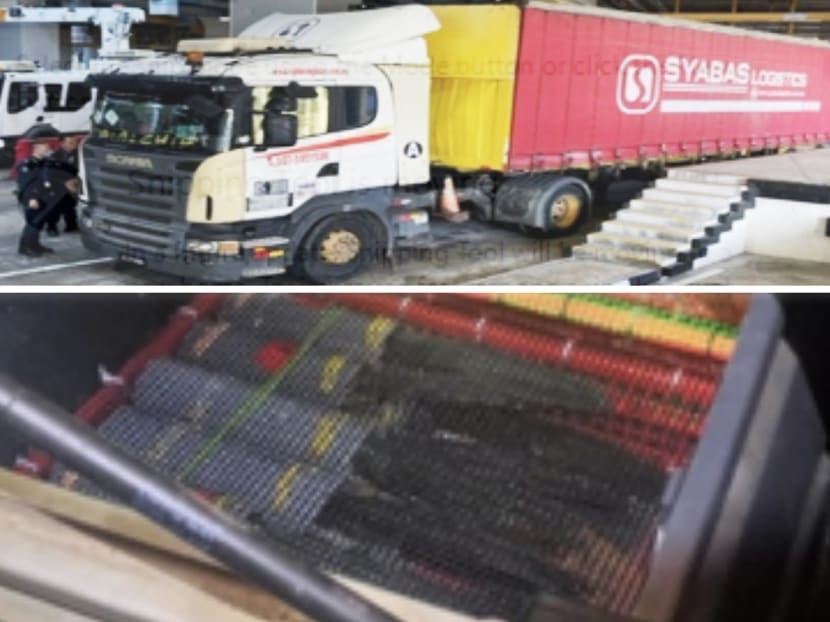 ICA officers detected eight plastic containers containing 337 birds in a trailer truck.