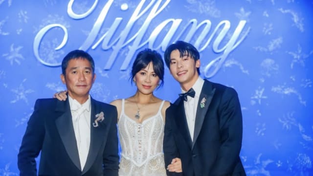 与梁朝伟、刘嘉玲合照　许光汉：差点哭出来！