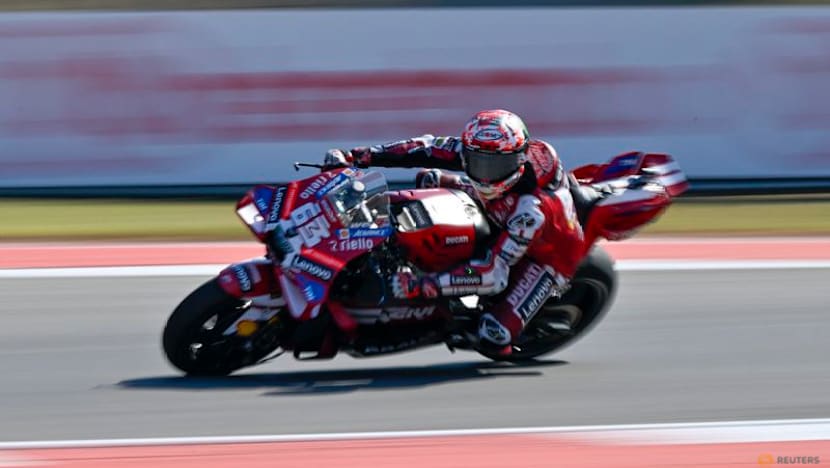 Ducati's Bagnaia snatches pole after Marquez sets lap record at French MotoGP
