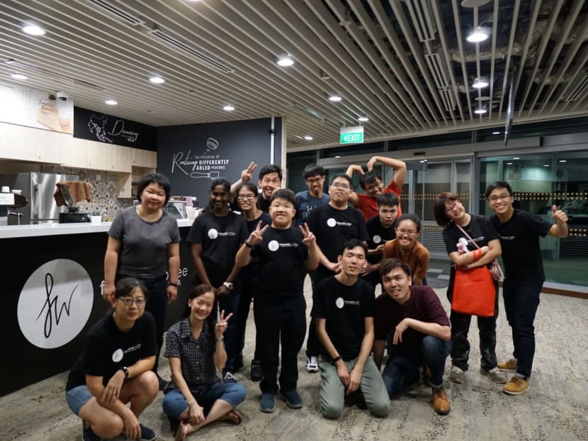 The author (far right) with his Foreword Coffee teammates after a Chinese New Year reunion dinner.