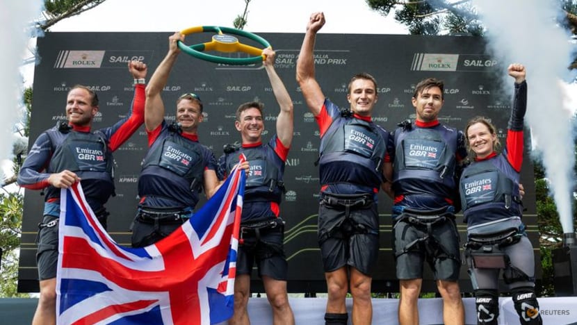 Sailing-Fletcher flags British intent with first SailGP victory
