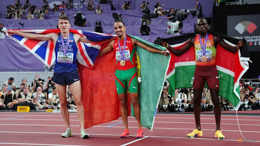 Portugal's Nader claims shock world gold in men's 1500 metres