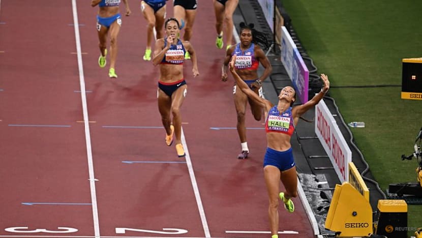 Hall lands heptathlon gold, bronze shared after points tie