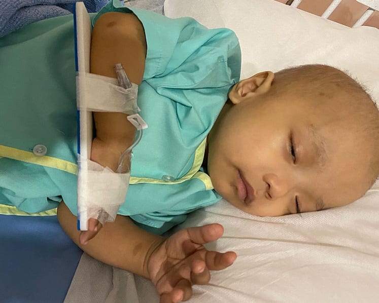 Baby endured 10 tubes in prostate for cancer radiation therapy at KKH, done first time for a child