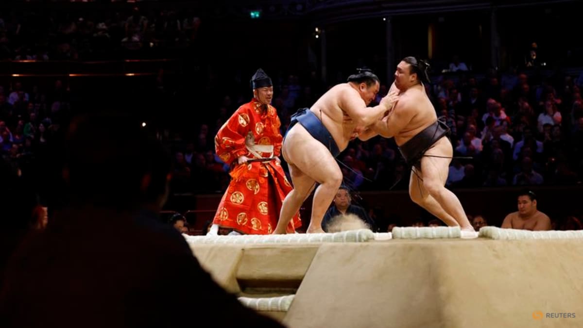 Sumo-Wrestlers bid farewell to London after Hoshoryu claims trophy