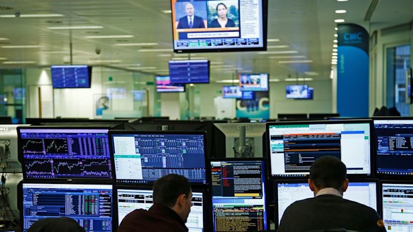 US stocks end higher, Treasury yields rise on easing credit, trade worries