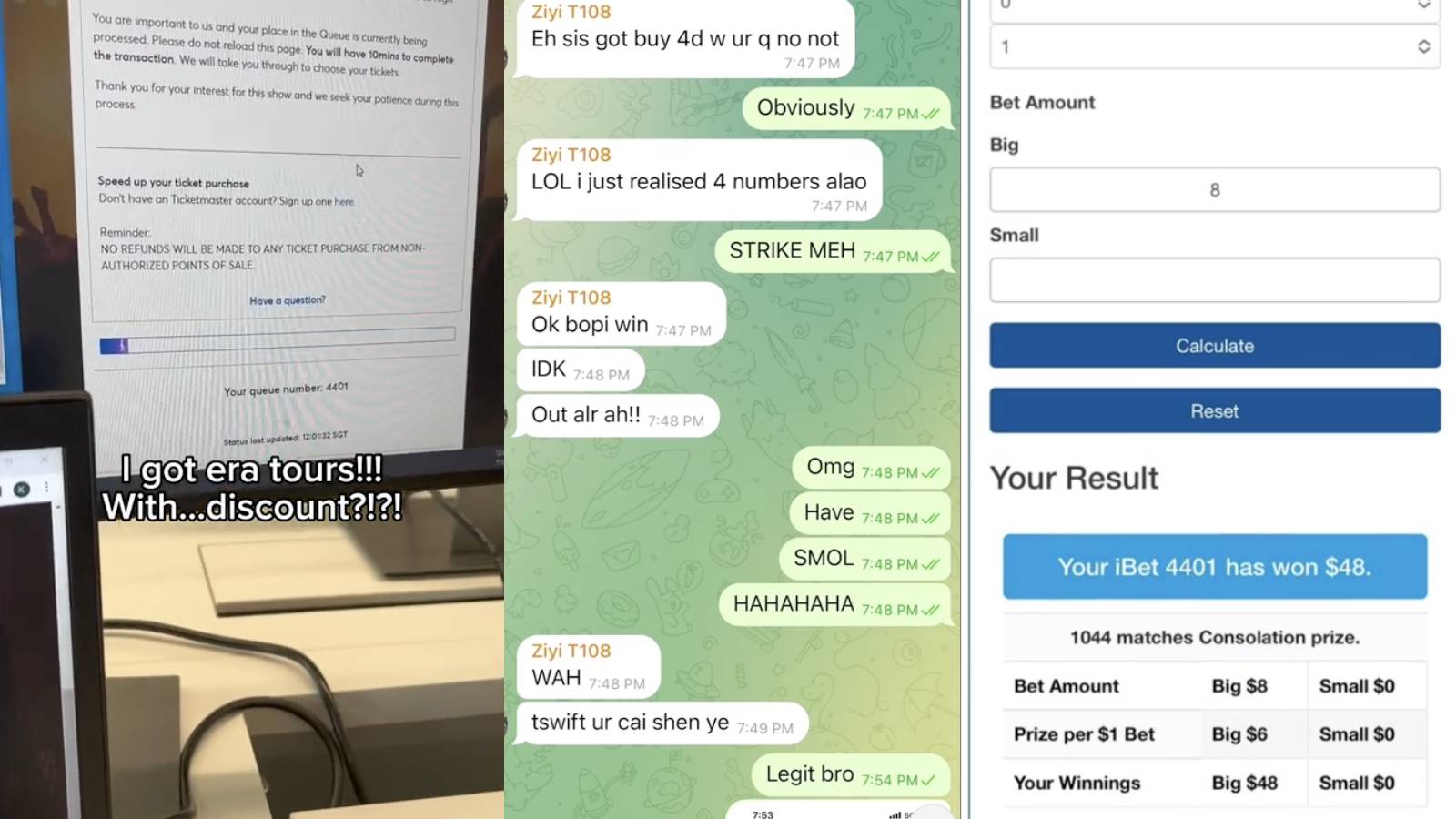 Local Taylor Swift Fan Wins 4D With Pre-Sale Queue Number After ...