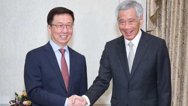 李总理与韩正总统府会面 吁中美关系能够稳定下来