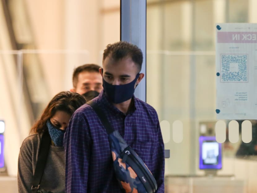 Kiran Singh Rughbir Singh leaves the State Courts on Feb 9, 2022.