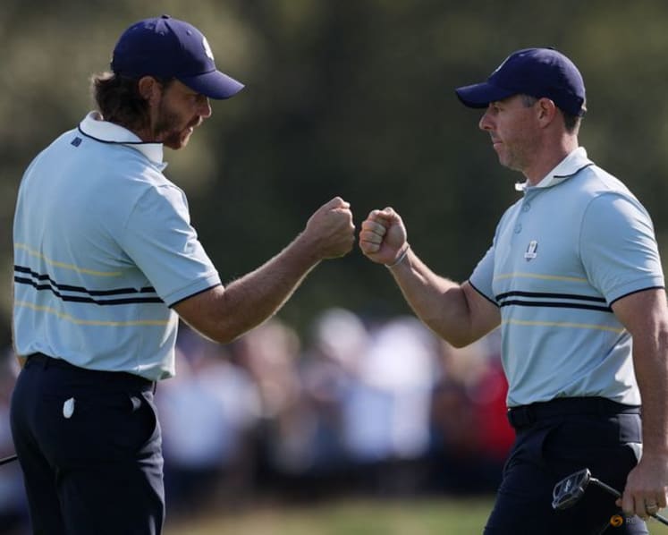 Europe's 'Fleetwood Mac' duet make sweet music again at Ryder Cup