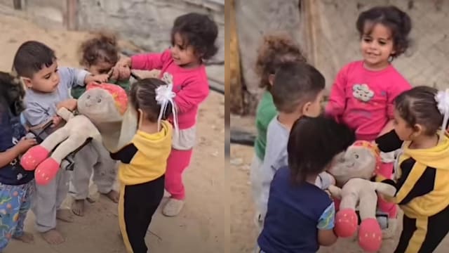 玩耍中重现死亡 卡萨营地孩童模仿葬礼画面令人心疼