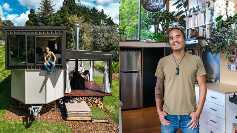 Born In S’pore, He Now Lives In A S$180K Tiny House In New Zealand Where He DIY-ed Most Of The Reno, Including Digging A Hole For Sewage