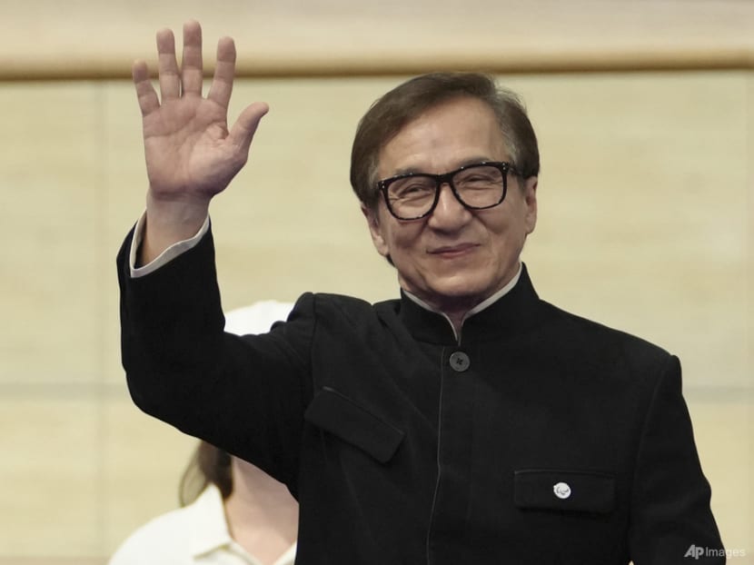 Action star Jackie Chan faints after getting strangled while filming a movie scene Action star Jackie Chan faints after getting strangled while filming a movie scene