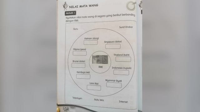 马国三年级学外币兑换？ 教师：连银行职员也未必会