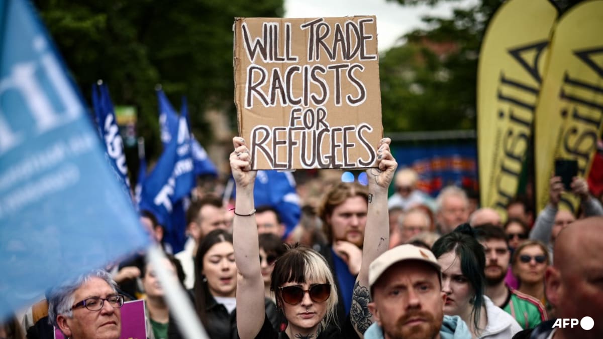 Thousands attend anti-racism rallies following unrest in Belfast