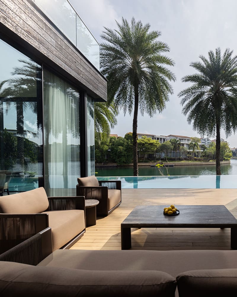 Why this Sentosa Cove house was wrapped in charred black timber