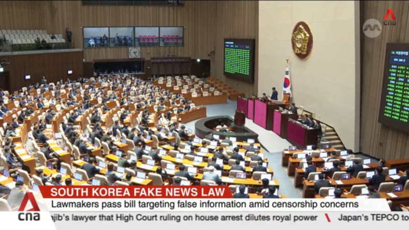 South Korea passes controversial anti-fake news bill