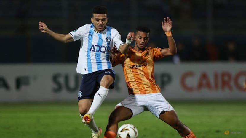 Pyramids score late to win African Super Cup