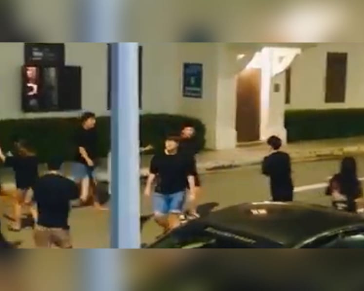Police looking into 10-person brawl outside Katong Square