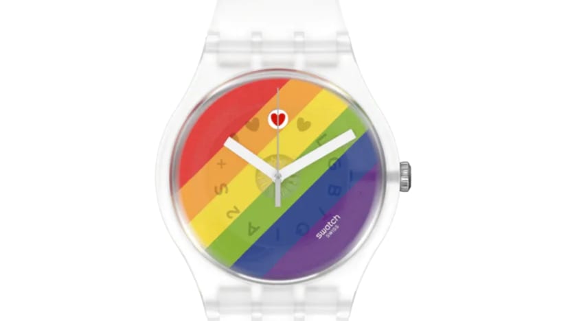 Jam tangan Swatch dirampas Kementerian Dalam Negeri M'sia tertera huruf ‘LGBTQ' Jam tangan Swatch dirampas Kementerian Dalam Negeri M'sia tertera huruf ‘LGBTQ'