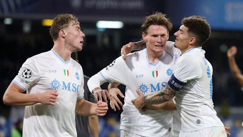 McTominay helps Napoli overcome Qarabag 2-0 in Champions League