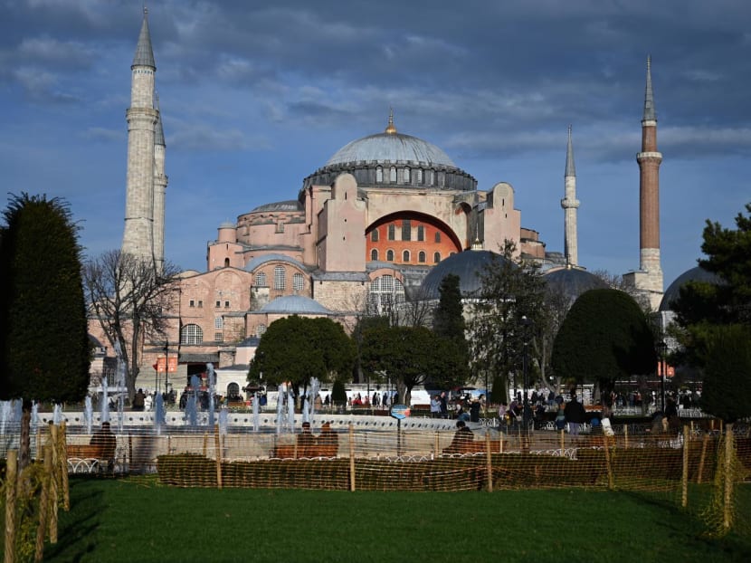 The Hagia Sophia Grand Mosque in Istanbul, as photographed on Jan 15, 2024.