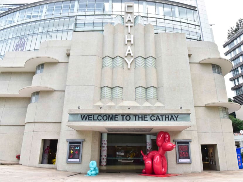 A view of The Cathay building on Handy Road, which houses a cineplex, retail shops, offices and private residences.