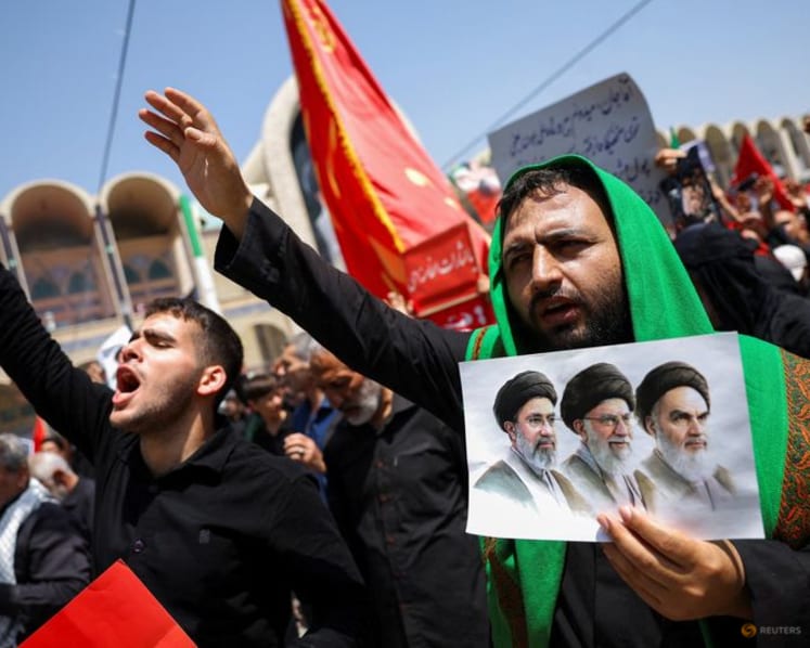 Huge crowds throng Tehran for Khamenei funeral ceremonies