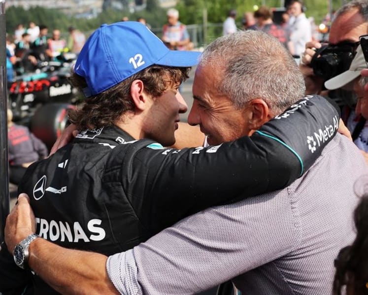 F1 leader Antonelli celebrates dad's birthday with Spa pole