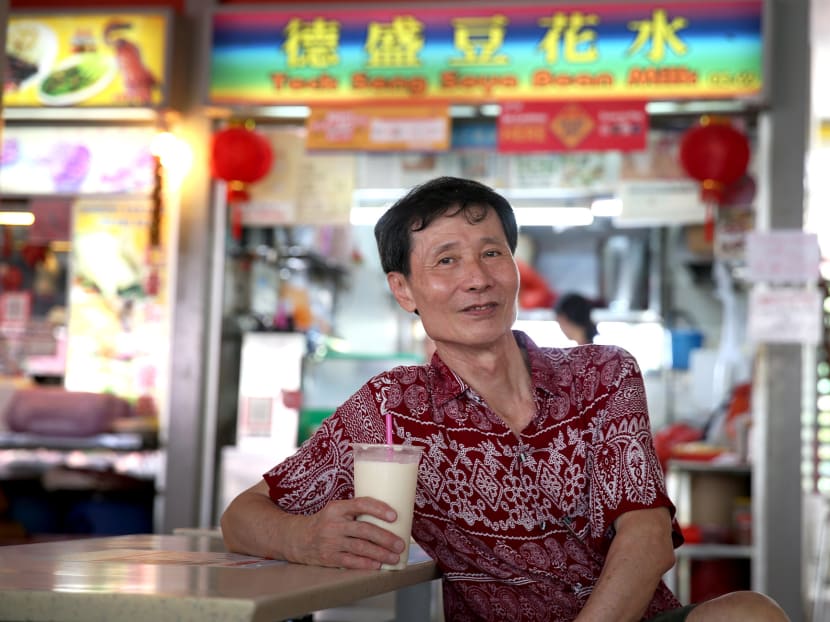 Loh Teck Seng, 63, owner of Teck Seng Soya Bean Drinks at Tiong Bahru Market and Food Centre said a successful nomination on the Unesco intangible cultural heritage list can raise hawkers’ reputation. Loh Teck Seng, 63, owner of Teck Seng Soya Bean Drinks at Tiong Bahru Market and Food Centre said a successful nomination on the Unesco intangible cultural heritage list can raise hawkers’ reputation.