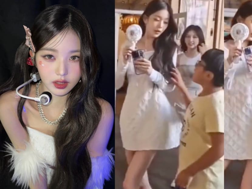 K-pop idol Jang Wonyoung seen flinching from kid who touched her; slammed by mums online 