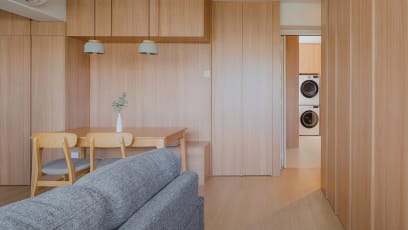 A $101K Reno Turned This Flat Into A Lovely Japandi Home — & It Happened While The Owners Were Still Living Overseas