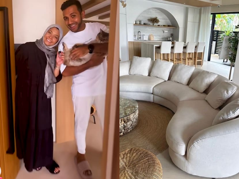 Taufik Batisah and wife give a tour of their newly renovated home inspired by Bali