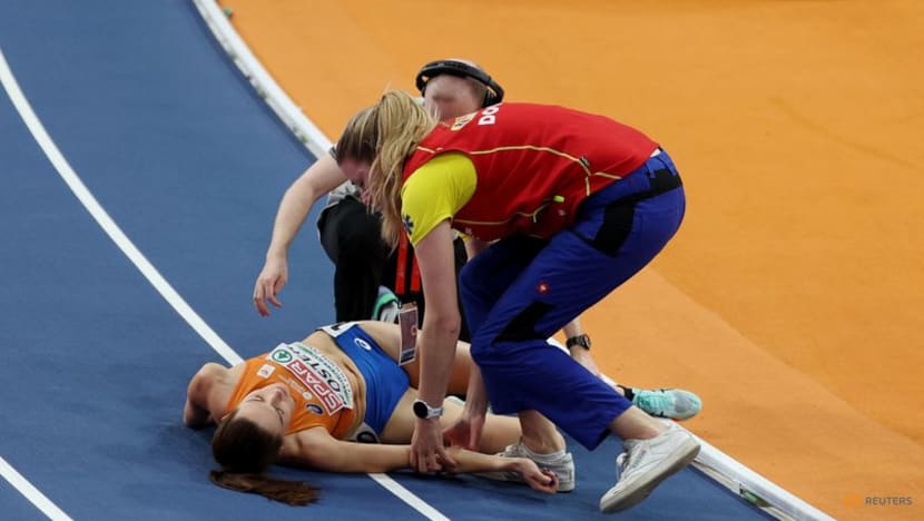 Dutch runner Koster hospitalised after horror fall at European Indoor Championships