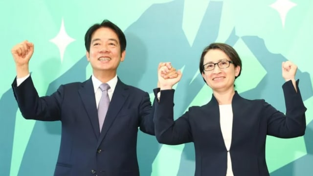 民进党“赖萧配”正式登场 赖清德萧美琴角逐正副总统