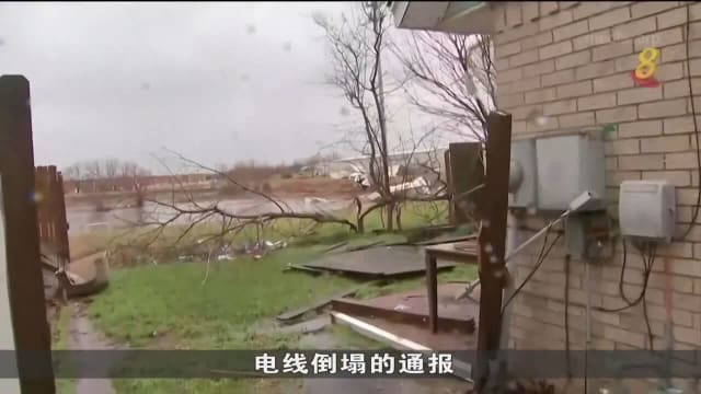 美国得州遭龙卷风袭击 纽约却迟迟未降下大雪